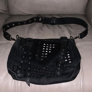 NWOT Leather Stud and Buckle Purse/Crossbody.